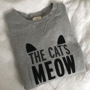 Kate Spade “Cat’s Meow” sweatshirt